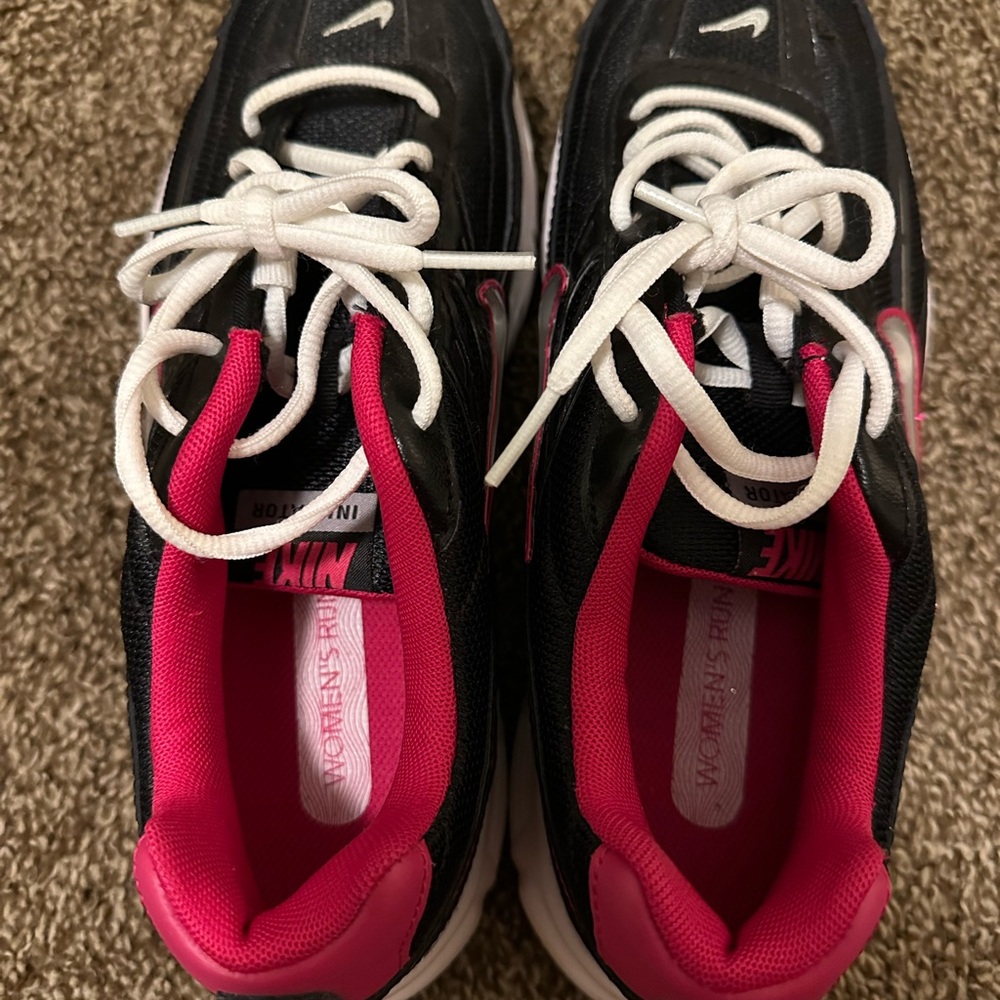 Nike Black and Pink Athletic Sneakers